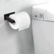 thumbnail image 4 of Modern toilet paper holder made of black stainless steel, rust-proof, no drilling required, 4 of 5