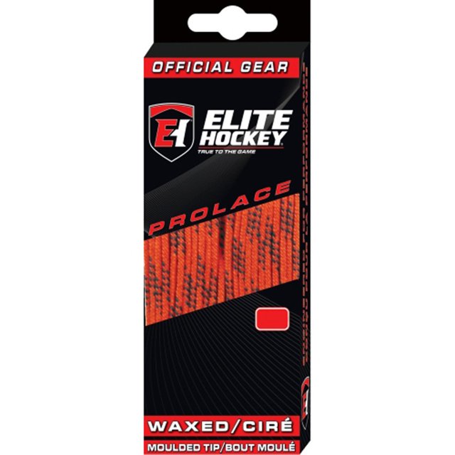Elite Hockey Prolace - Cordones Encerados Para Patines De Hockey (Naranja 120 Pulgadas)