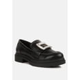 thumbnail image 2 of Bossi Faux Leather Loafers With Buckle Embellishment, 2 of 5