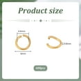 thumbnail image 2 of PH 400pcs 18K Gold Plated Jump Rings 304 Stainless Steel O Rings Linking Ring Metal Rings Jewellery Connectors for Necklace Bracelet Making DIY Handicrafts Silver 6x0.8mm(20 Guage) Gold, 2 of 6