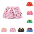 thumbnail image 7 of EnJoCho Girls Princess Tutu Skirt for Kids Snow Gr𝖺phic Bowknot Layered Pleated Dance Skirt Gymnastic Par𝗍y Ballet Dress Tutu Skirt For Girls, 7 of 7