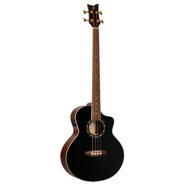 Bajo acústico Ortega Guitars Deep Series 4 Cuerdas Negro