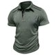 thumbnail image 3 of pstuiky Camisas casuales de manga corta para hombre, Camiseta de solapa con botones y movimiento versátil de color liso para hombre camisas casuales para hombre xxxl, 3 of 5