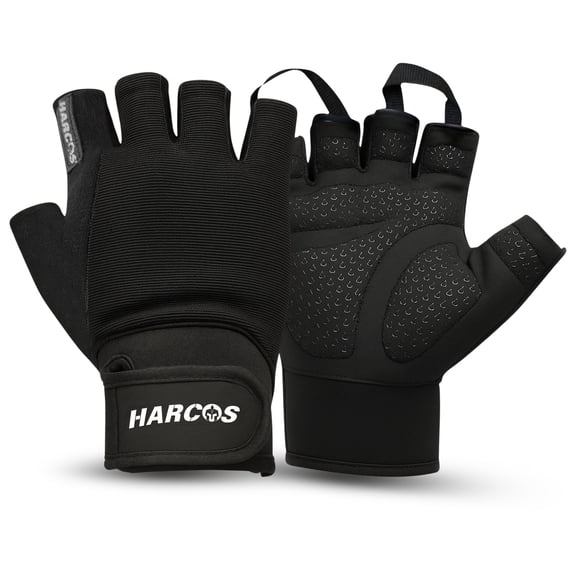 Harcos Weightlifting Gym Gloves for Men & Women – Workout Gloves Full Palm Protection & Strong Grip – Breathable Fingerless Exercise Gloves for Fitness,Training, Cycling Gear