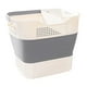 thumbnail image 5 of Cesta de lavandería plegable, organizador de almacenamiento, cesta multifunción con asas Gris, 5 of 9