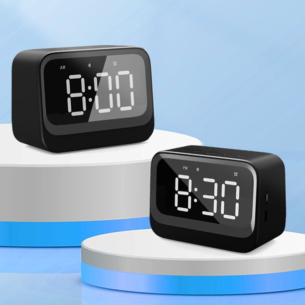 Altavoces Bluetooth Reloj Despertador Inalámbrico Bluetooth Alta Calidad de Sonido Y Gran Volumen Dormitorio de Estudiantes Altavoces Inalámbricos Pequeños Altavoces Electrónicos Bluetooth Reloj Multi