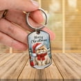thumbnail image 3 of Merry Christmas Persian Enjoys Catmas Winter Xmas Holiday Stainless Steel Keychain Cat Lover Kitten Owner Gifts Collar Charm Tag Keyring - 02022, 3 of 5