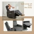 thumbnail image 6 of Luxurious Rocking Chair Nursery, Swivel Rocker Recliner for Ultimate Comfort in Your Nursery, Living Room, and Bedroom, Gray, 6 of 7