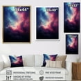 thumbnail image 4 of Designart "Pink Galaxy Universe in Space I" Space Canvas Print, 4 of 5