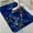 Blue and Gold Marble, variant on 1pc Physics Symbols and Equations Bathroom Rug Bathroom Decor and Accessories- Durable,Anti Slip,And Quick Drying,Suitable For Indoor/outdoor Use - Perfect For Bathrooms,Bedrooms,Kitchens
