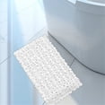 thumbnail image 2 of Alfombrilla antideslizante para baño, ducha de baño, alfombrilla de PVC para baño con ventosas, alfombrilla antideslizante para bañera, color blanco Eigraketly HA000330-01B, 2 of 6