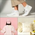 thumbnail image 6 of Chenille Letters W Patches 4-1/2 Inch Iron on Letters W Patches Golden Glitter for Clothing, Pack of 3(White), 6 of 6
