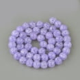 thumbnail image 2 of 1 strand Crackle Quartz Beads Strands Round Dyed Lilac 6mm Hole: 1mm 66pcs/strand 15.7 inch, 2 of 3