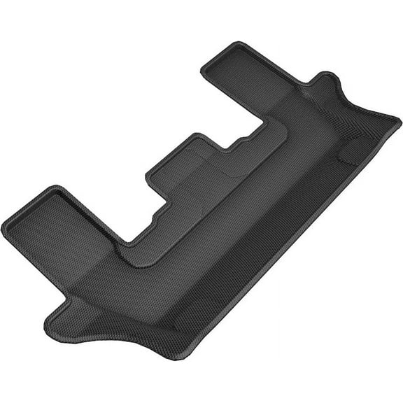 3D MAXpider Custom Fit Kagu Floor Mat (Black) Compatible with Ford Explorer 2020-2025 (w/Bench 2nd Row) - Third Row
