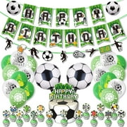 Football Party Decorations, Football Sports Theme Birthday Party Supplies, Include Banner Cake Toppers Cupcake Toppers Balloons