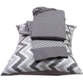 thumbnail image 3 of Bacati - MixNMatch 3-Piece 100% Cotton Percale Toddler Sheet Set, Grey, 3 of 8
