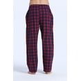 thumbnail image 3 of CYZ Men's 100% Cotton Super Soft Flannel Plaid Pajama Pants-NavyRed-2XL, 3 of 3