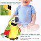 thumbnail image 3 of Juguete de loro eléctrico ZHCH parlante de peluche con Función de Grabación y reproducción verde, 3 of 5