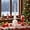 White, variant on Tuscom Flocking Gourd Christmas Tree Topper - Long Pointed Velvet Star Tree Top Decoration for Holiday Decor, Elegant Christmas Craft Topper for Various Tree Styles