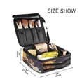 thumbnail image 3 of FORMRS Travel Makeup Bag Large Capacity Train Case Cosmetic Organizer with Adjustable Dividers, Colorful Skeleton with Cloud, 3 of 8