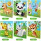 thumbnail image 2 of 2-5 year old, 6x9 piece wooden puzzles, educational toys, 2 of 5
