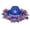 Dark Blue, variant on Patriotic Fringe Cowboy Hat, 4th of July Polyester Party Hat Unisex Festival Western Hat, Independence Day Red White Blue Decorative Costume Hat