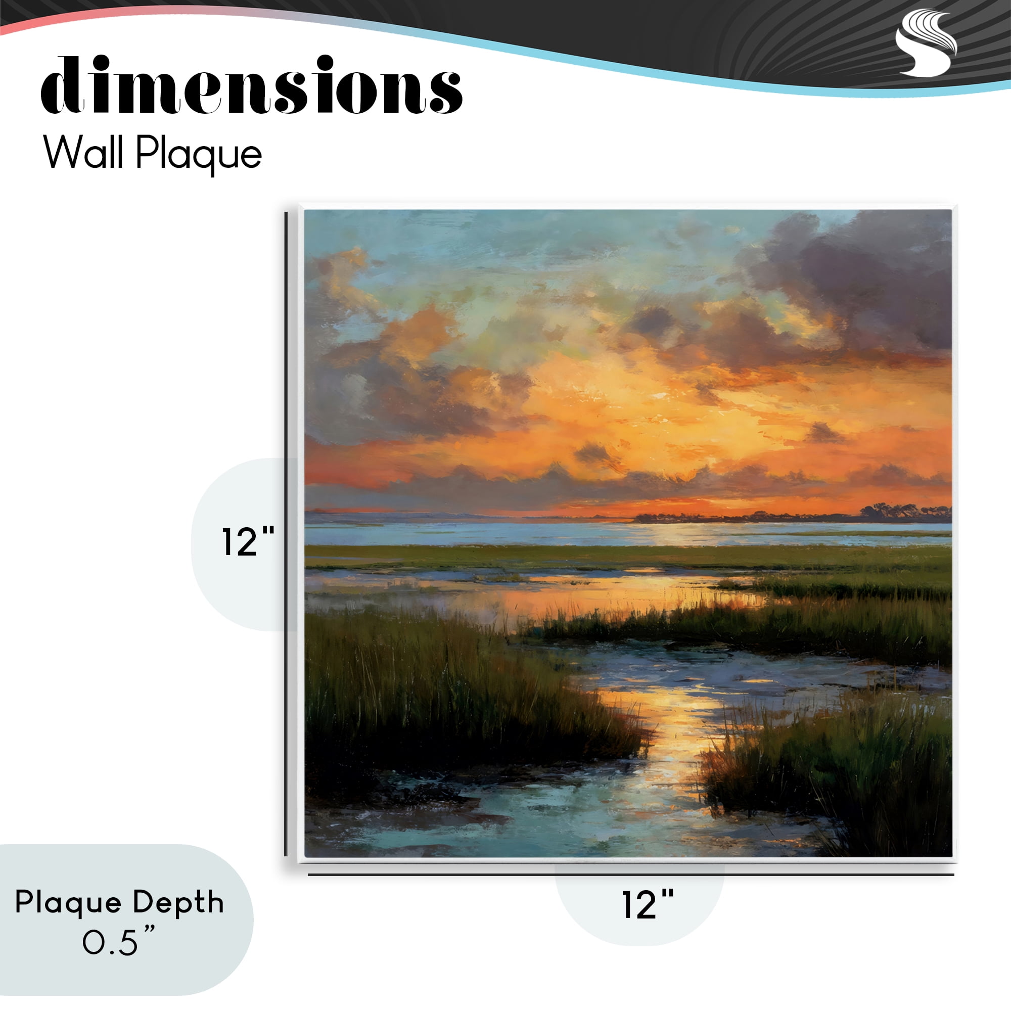 Stupell Industries Evening Marshland Glow Wall Plaque Art, design by Petal Prints Design