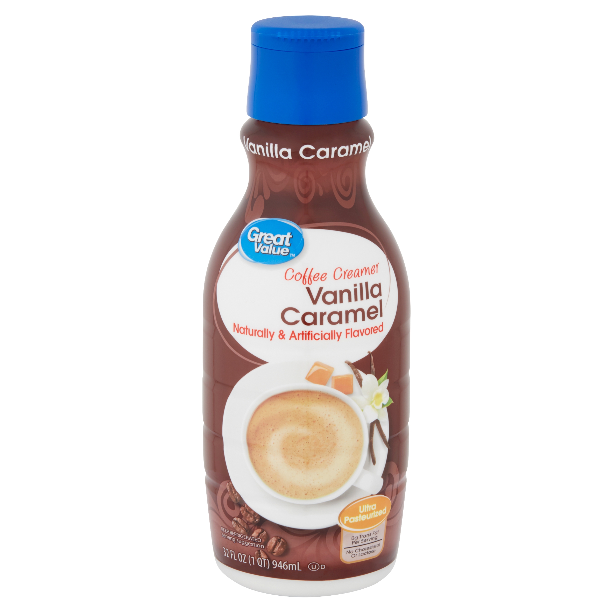 Great Value Vanilla Caramel Coffee Creamer, 32 fl oz - Walmart.com ...