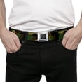 thumbnail image 3 of Buckle-Down Belt, Seatbelt Buckle Belt, Support Our Troops Camo Olive Yellow Ribbon, 34 to 52 Inches, 3 of 9