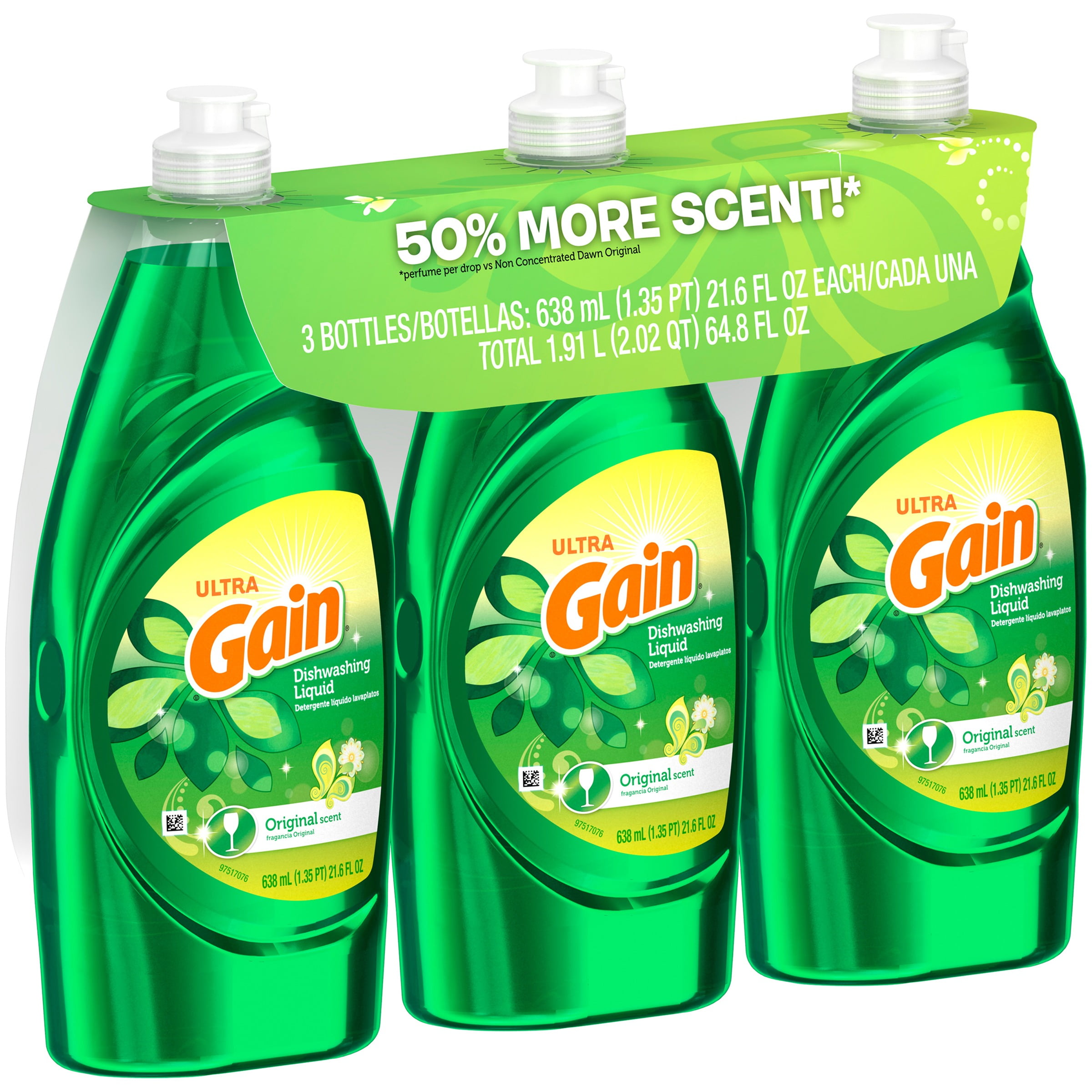 Gain® Ultra Original Scent Dishwashing Liquid 321.6 fl. oz. Bottles