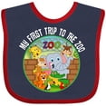 thumbnail image 3 of Inktastic 1st Trip to Zoo Animals Boys or Girls Baby Bib, 3 of 4