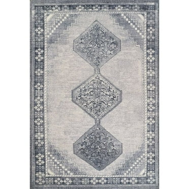 Momeni Contemporary Rectangle Area Rug, Blue, 5' X 8'