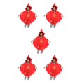 thumbnail image 2 of Bewildely Unisex Halloween Cosplay Fiestas Y Fiestas Temáticas Disfraz De Halloween Niños Accesorios De Halloween Rojo Type2 NO2, 2 of 6