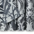 thumbnail image 5 of Chanasya Damask Pattern Luxury Blue Curtains - 108 Inch Panels with Grommets - for Living Room Windows Bedroom Kitchen Dining - Elegant Jacquard Vintage Classy Design - Room Darkening 2 Panel Set, 5 of 6