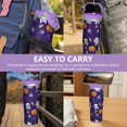 thumbnail image 7 of Halloween 30oz Handheld Travel Tumbler with Handle – Double Wall Stainless Steel Insulated Cup, Flip Straw Lid, Leak-Proof & BPA-Free for Hot and Cold Drinks – Durable Coffee & Juice Mug Black, 7 of 7