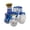 Blue, variant on lanema Decorative Tractors Inspired Borosilicate Glass Beverage Bottle Liquor Storage Jar Suitable For Gifting And Collecting