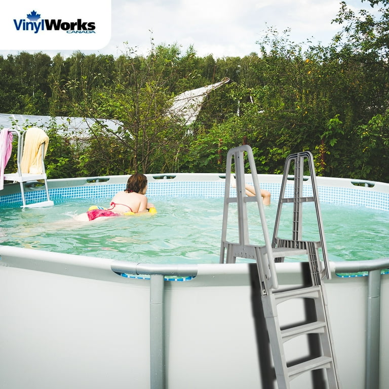 Vinyl Works SLAW Slide Lock A-Frame Above Ground Pool Ladder