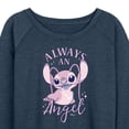 thumbnail image 3 of Disney - Lilo & Stitch - Always An Angel - Women's Lightweight French Terry Long Sleeve Shirt, 3 of 5