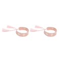 thumbnail image 3 of Guardurnaity unisex única de poliéster Pulseras de la amistad para hombres y mujeres Glamour personalizado Rosa Rosa 2Conjunto, 3 of 6