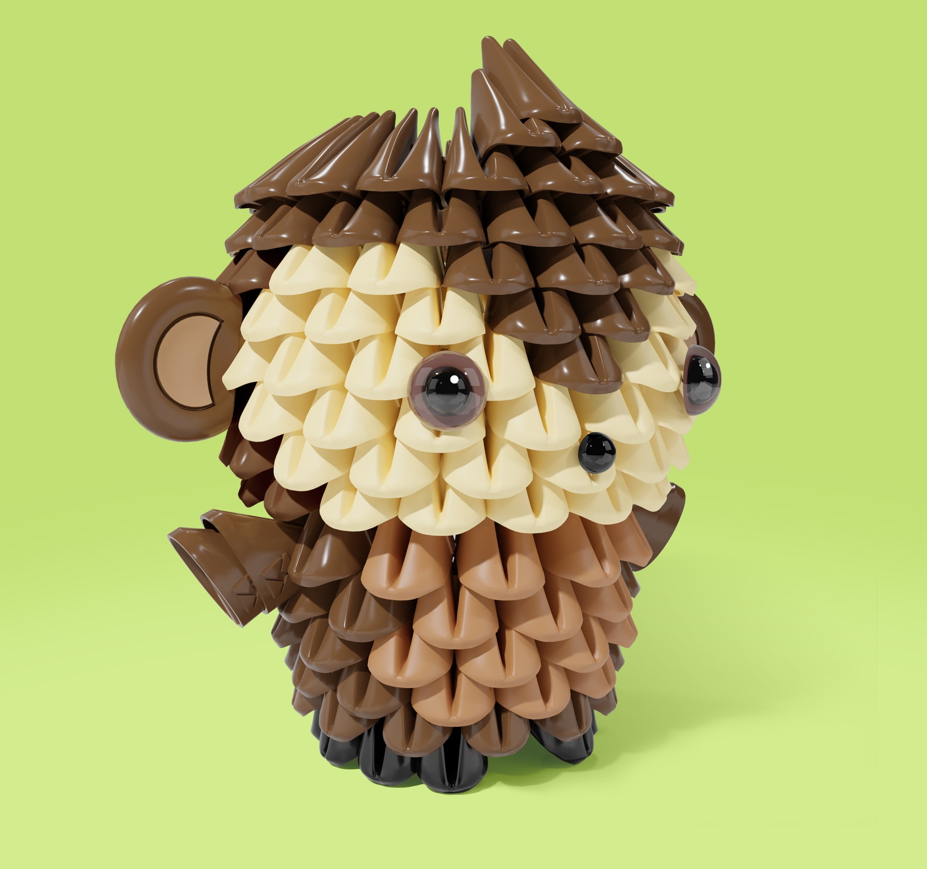 TRICOFUN Animals Soft Building Blocks Interactive Building Toy Millo the Monkey 1107-MONKEY