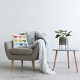 thumbnail image 3 of Stupell Industries You Are So Loved Rainbow Hearts Square Decorative Printed Throw Pillow, 18 x 18,, 3 of 4