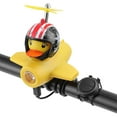 thumbnail image 1 of Pequeño pato amarillo brillante bicicleta campana 3 modos bicicleta cuerno luz accesorios de bicicleta, 1 of 9