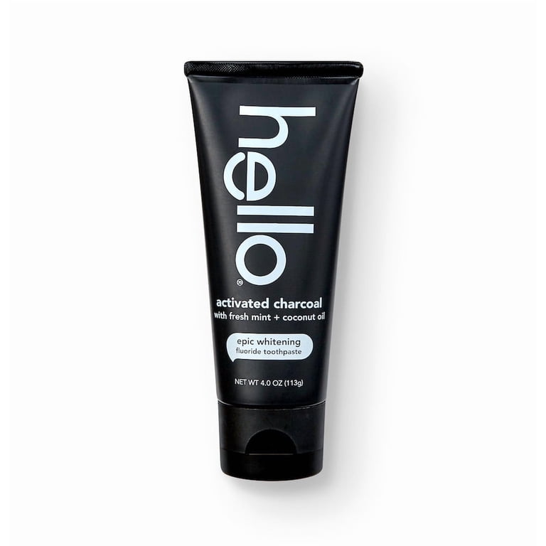 Hello Activated Charcoal Whitening Toothpaste, Fresh Mint & Coconut Oil photo 3