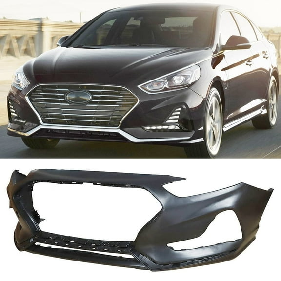 Unpainted Front Bumper Fit for Hyundai Sonata 2018-2019