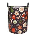 thumbnail image 6 of Picia Winter Holiday Christmas Large Laundry Basket, Waterproof, Freestanding Laundry Hamper, Collapsible Tall Clothes Hamper with Extended Handles-Medium, 6 of 8