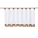 thumbnail image 4 of MIni Cortina de Ventana Cocina de Puerta de Corta Cortina Tier Personalizar 2 47x18 pulgadas marrón Zulema Cortina de ventana Cortina de café, 4 of 6