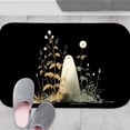 thumbnail image 2 of 1pc Ghost among Plants Absorbent Non-Slip Bathroom Thickened Flannel Rug Decor,Soft,Quick Drying,Suitable For Indoor/outdoor Use,Bathrooms,Bedrooms,Kitchens,Terrace,Laundry Rooms,16"x24", 2 of 9
