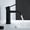 Matte Black, variant on Mendavia Single-Handle Basin Bathroom Faucet in Brushed Gold