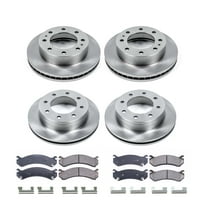 Ultimate Brakes Front and Rear Ceramic Brake Pad and Rotor Kit with Hardware WM81123