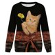 thumbnail image 4 of Camisas Para Mujer Moda Animalia Impreso Manga Larga Cuello Redondo Casual Tee Tops Blusa Odeerbi  ODB123920, 4 of 5